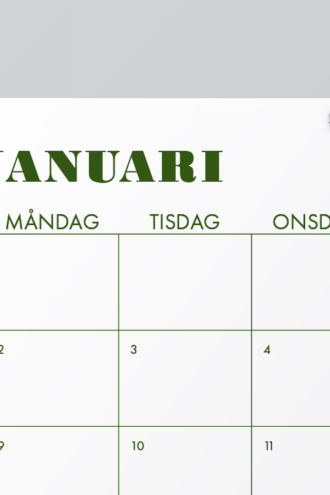 väggkalender 2023 militärgrön