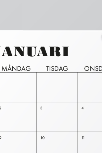 väggkalender 2023 svart